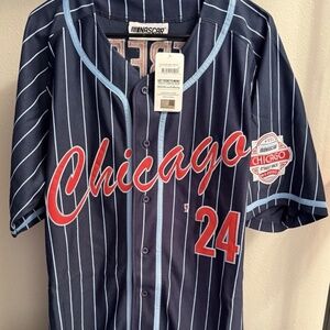 Racing Baseball Jersey-24 Mens XL Chicago Street Race Nascar Jersey NWT